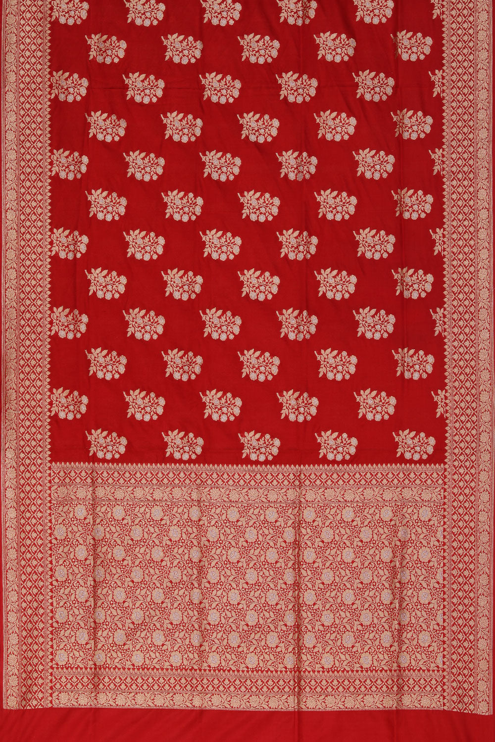 Banarasi Silk Red Saree