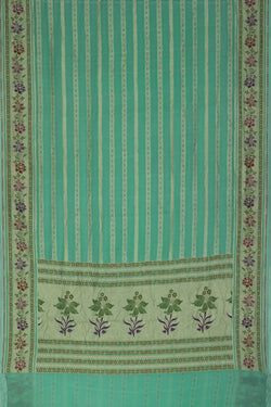 Collection of Banarasi Chiffon Sea Green Saree in a gallery layout