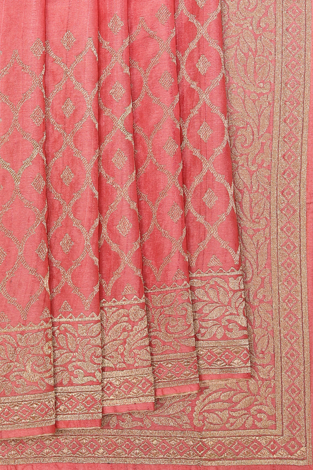 Collection of Tussar-Silk Pink Saree in a gallery layout