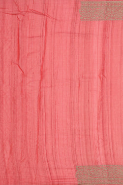 Collection of Tussar-Silk Pink Saree in a gallery layout