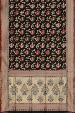 Image of Banarasi Silk Black Saree