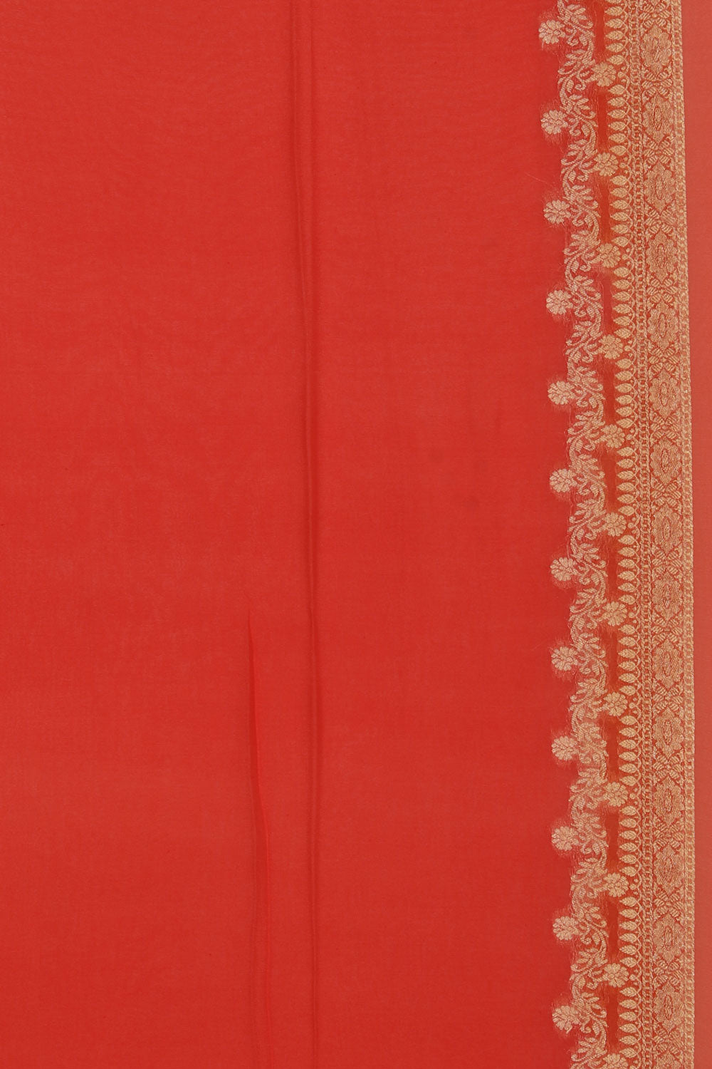 Collection of Banarasi Georgette Peach Saree in a gallery layout