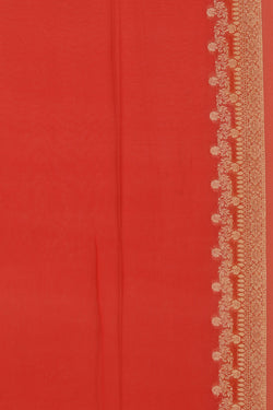 Collection of Banarasi Georgette Peach Saree in a gallery layout