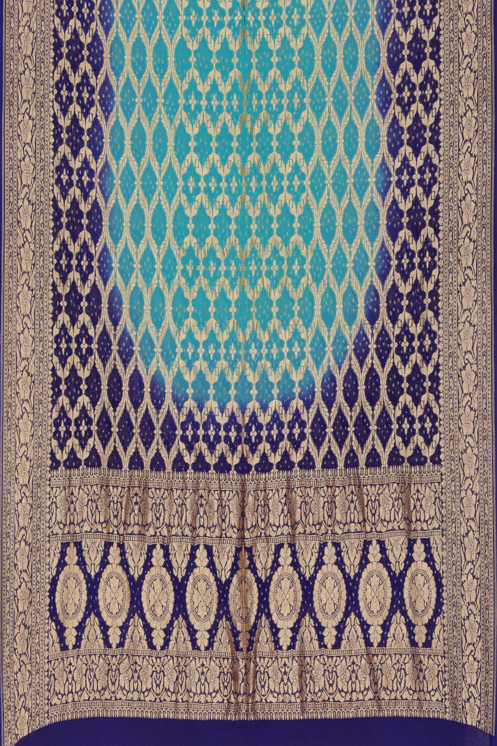 Image of Banarasi Chiffon Bandhani Brocade Dupatta