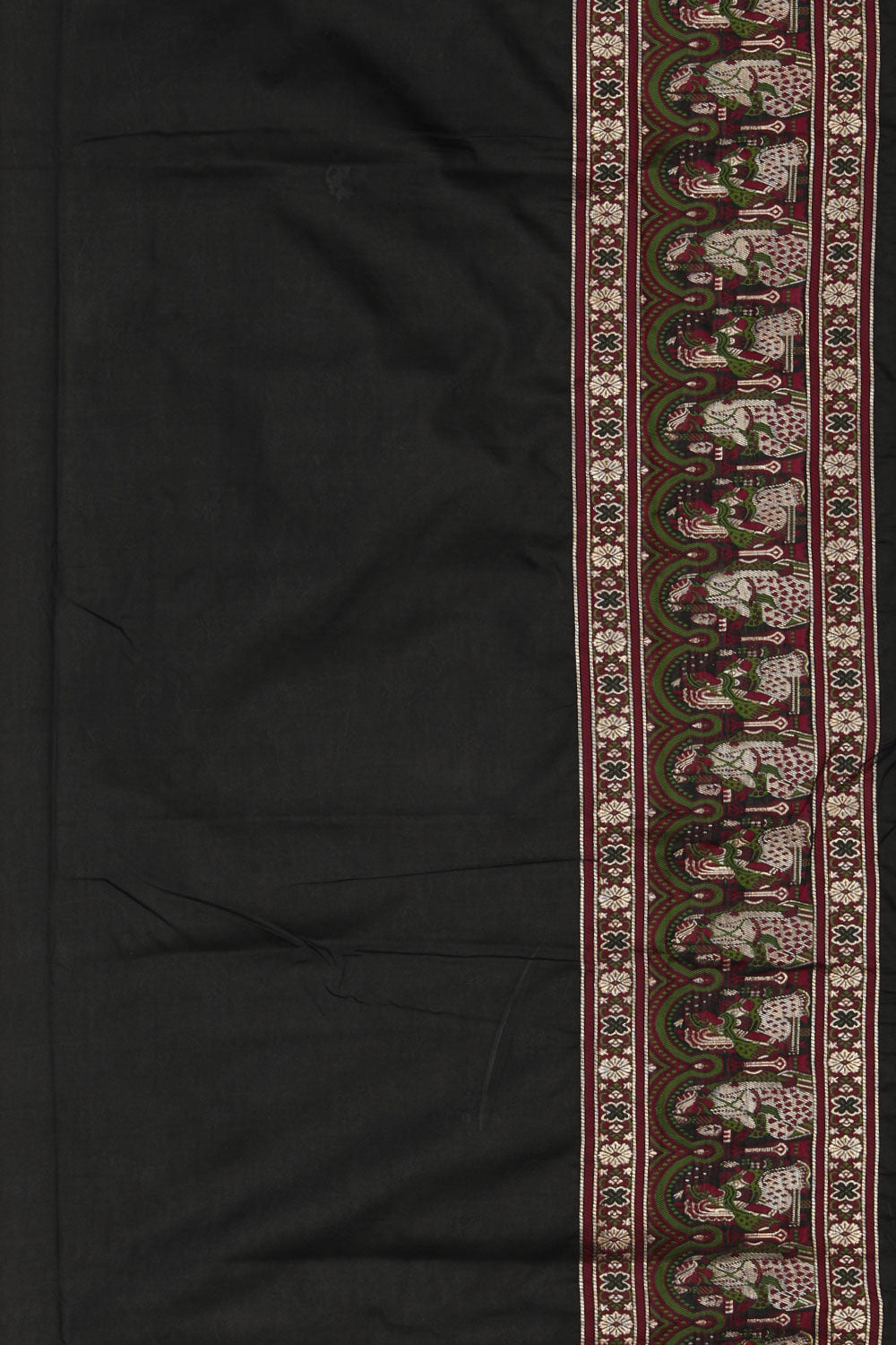 Image of Banarasi Silk Black Saree