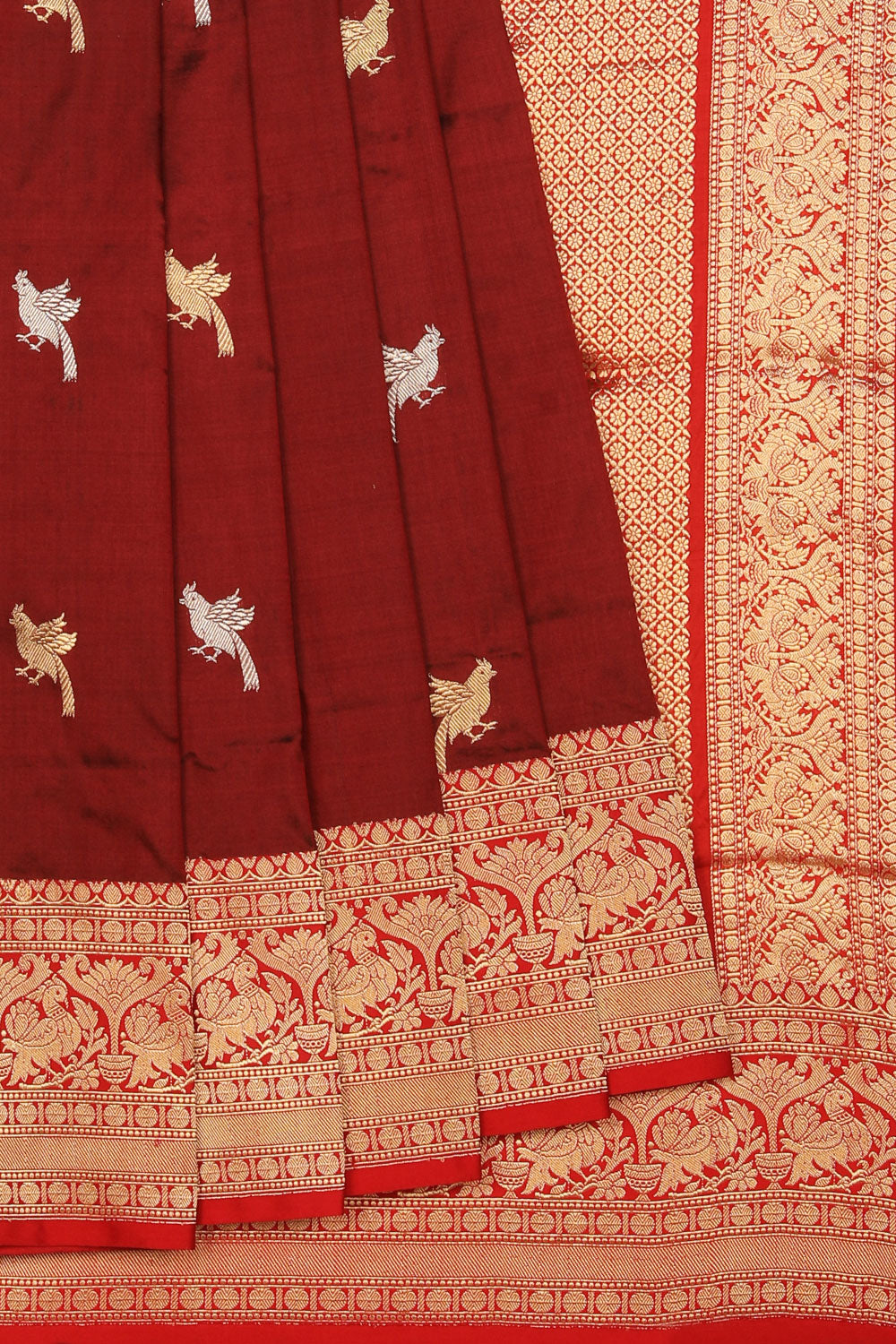 Banarasi Silk Maroon Saree