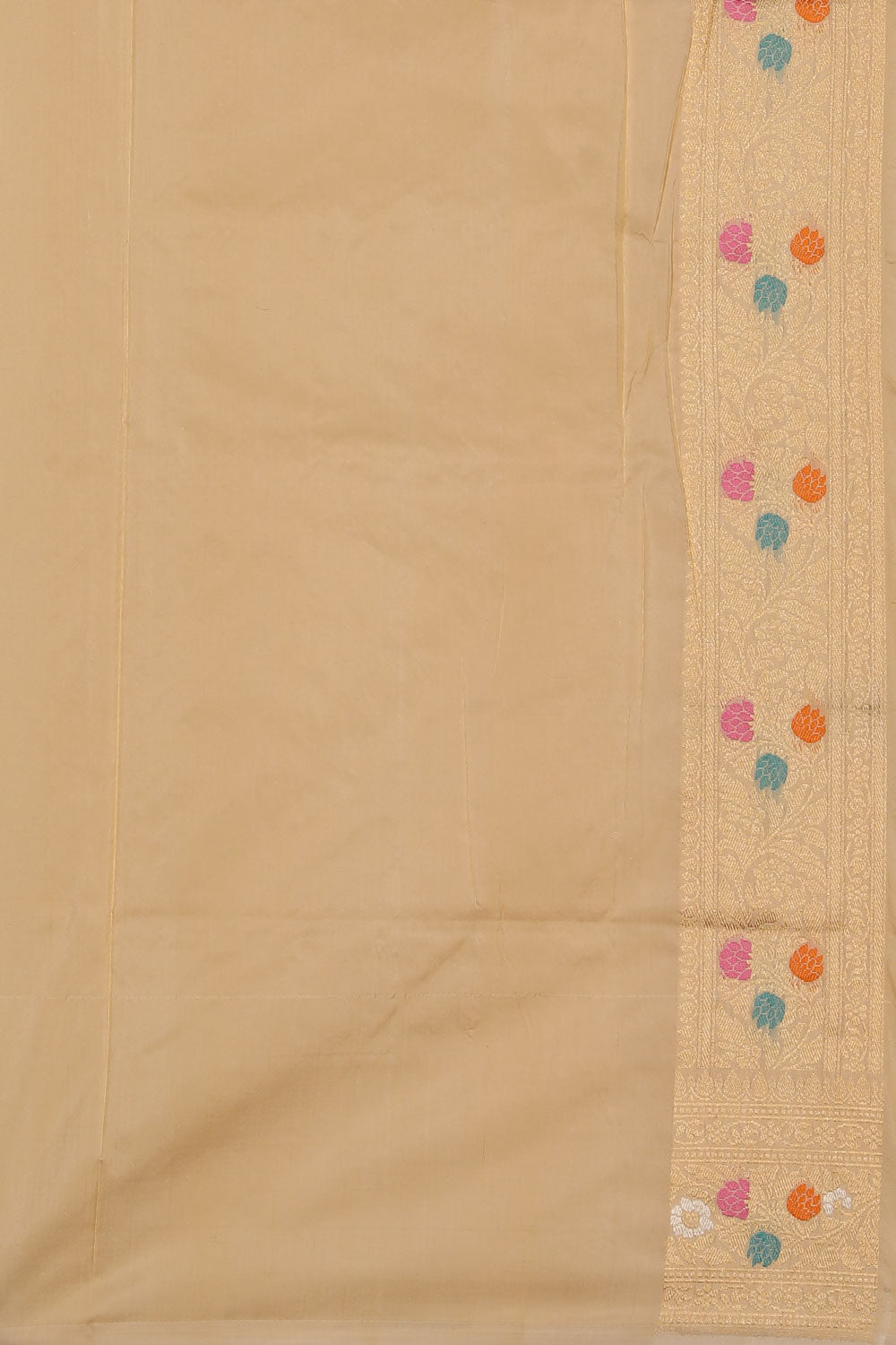 Collection of Banarasi Silk Ivory Cream Saree in a gallery layout