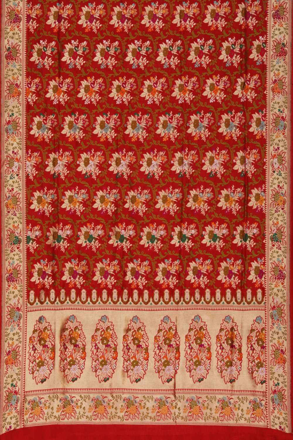 Banarasi Silk Red Saree