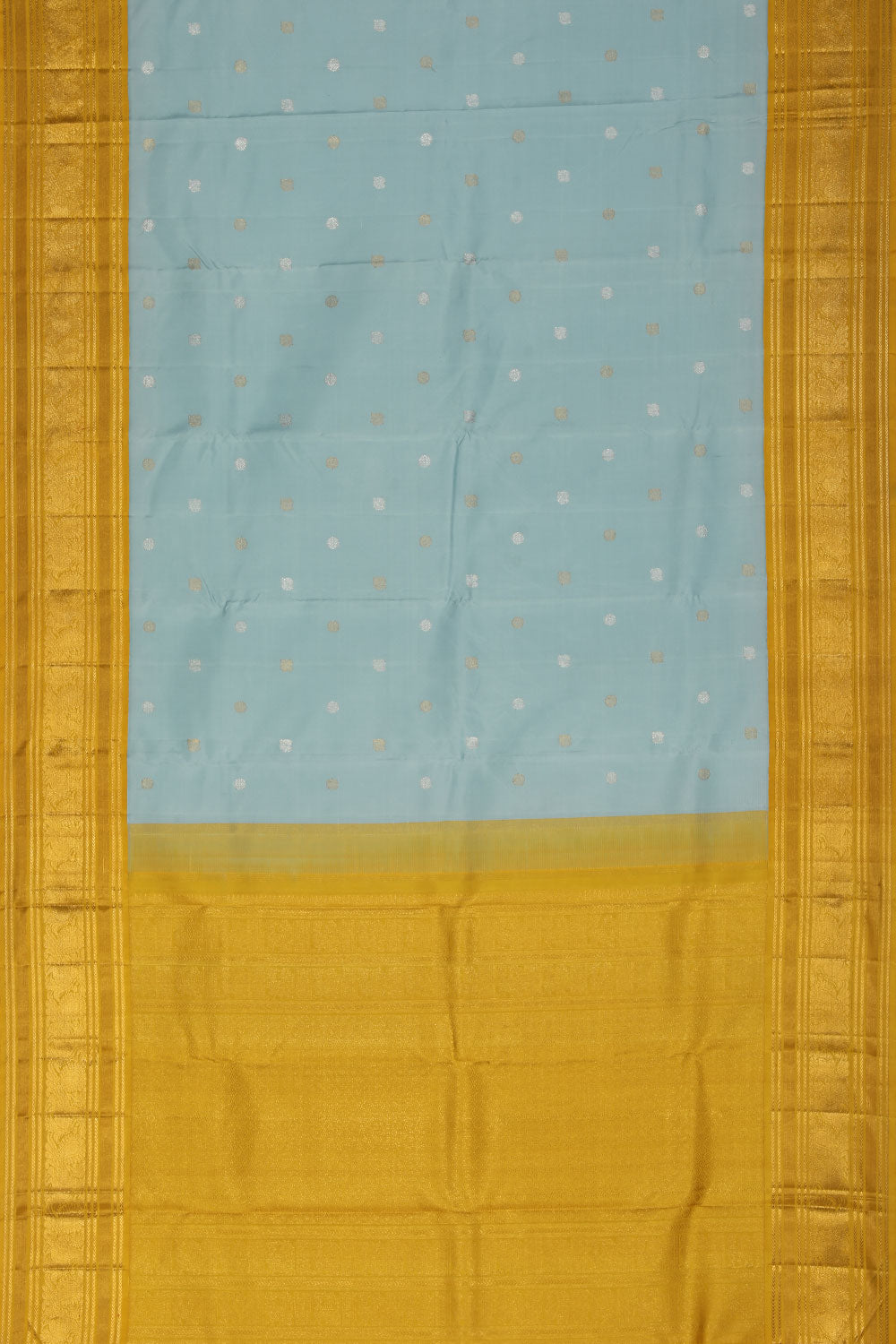 Collection of Arani Silk Blue Saree in a gallery layout