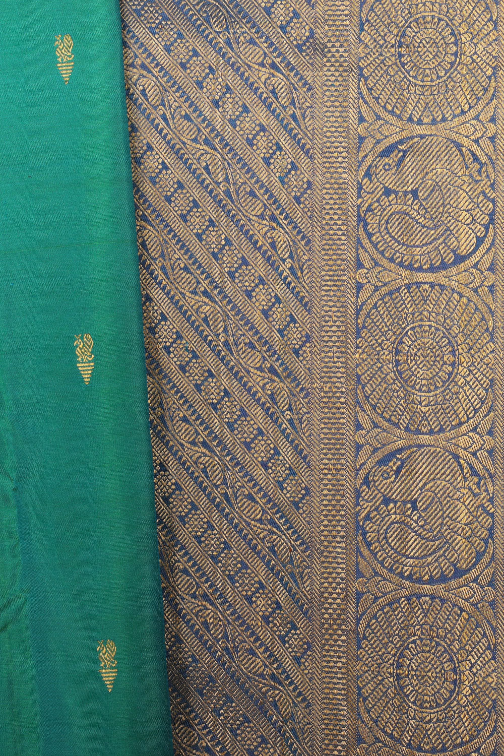 Arani Silk Emerald Green Saree