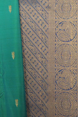 Image of Arani Silk Emerald Green Saree