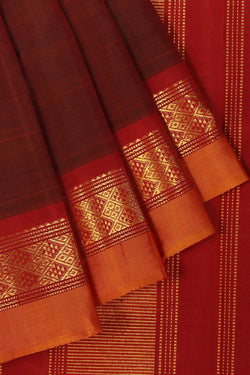 Image of Arani Silk Maroon Saree