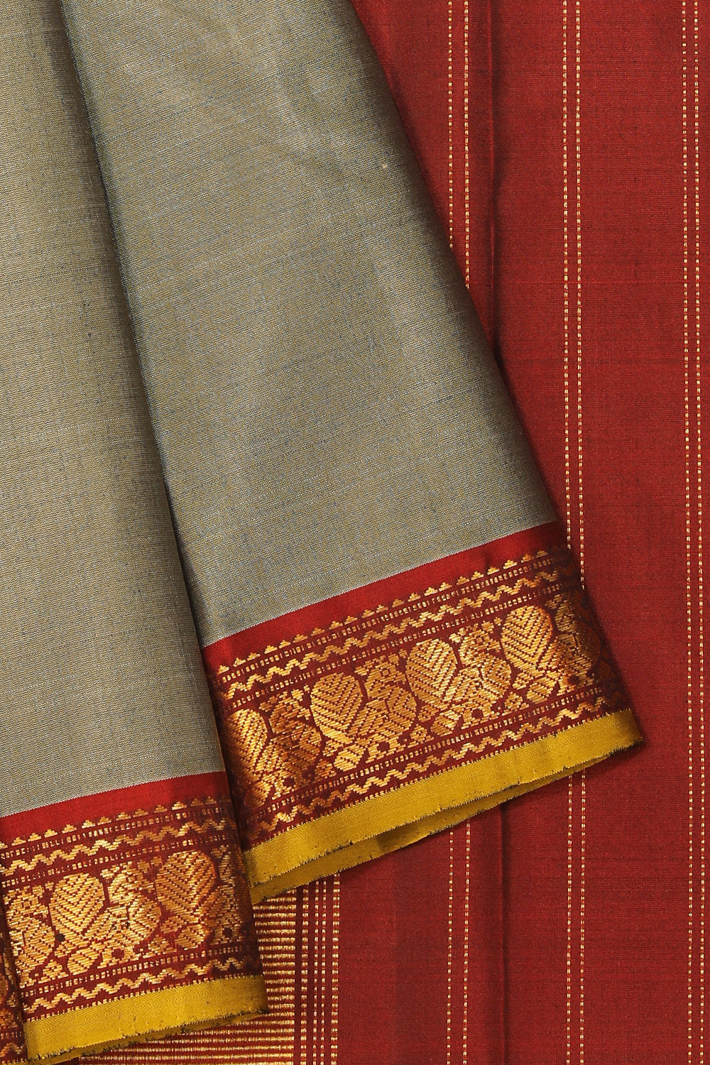 Arani Silk Grey Saree