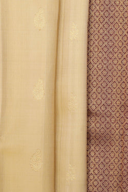 Collection of Arani Silk Beige Saree in a gallery layout