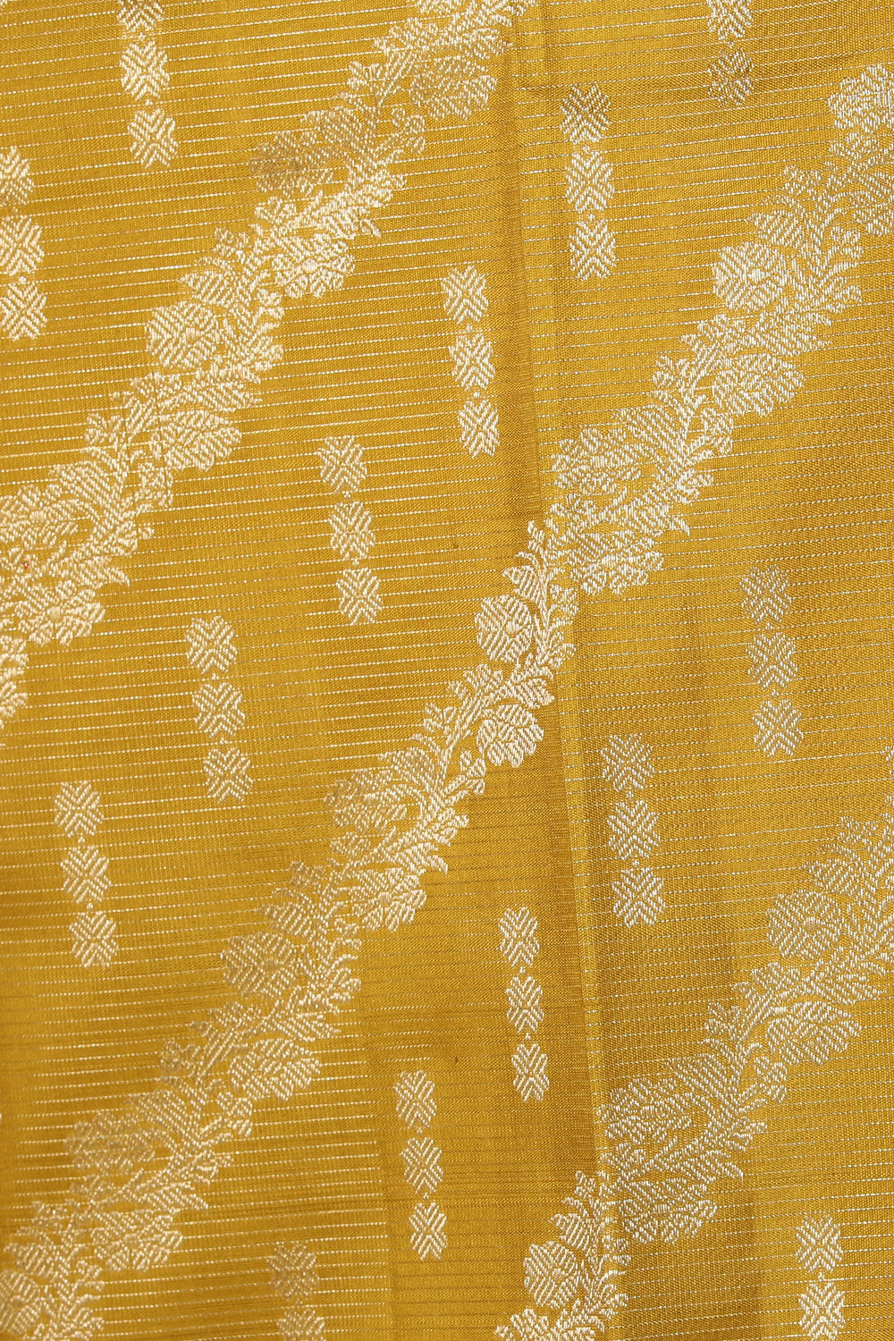 Collection of Kanchipuram Silk Spring Yellow Saree in a gallery layout