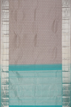 Collection of Arani Silk Grey Saree in a gallery layout