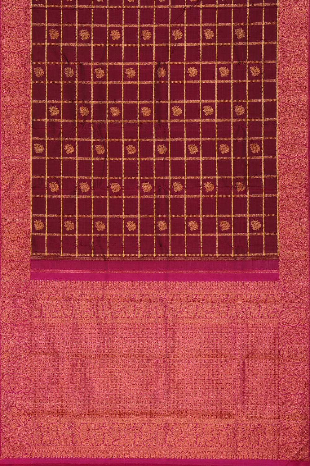 Arani Silk Plum Pink Saree