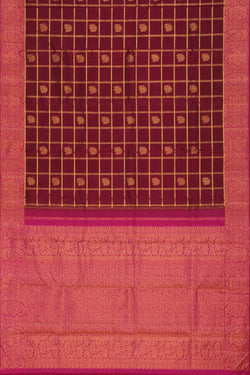 Image of Arani Silk Plum Pink Saree