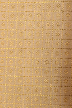 Image of Kanchipuram Silk Off-White Saree