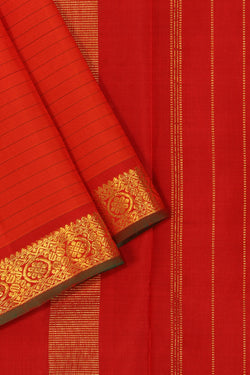 Collection of Kanchipuram Silk Red Saree in a gallery layout