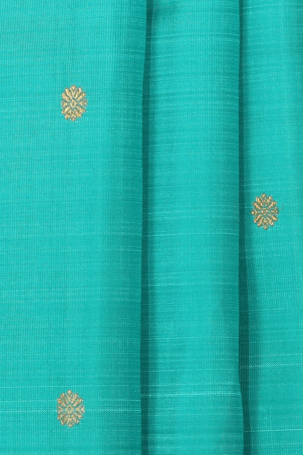 Collection of Kanchipuram Silk Sea Green Saree in a gallery layout