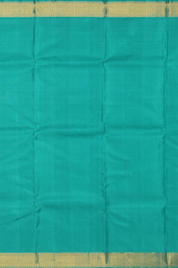 Collection of Kanchipuram Silk Sea Green Saree in a gallery layout