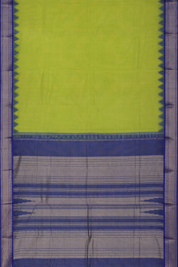 Collection of Kanchipuram Cotton Green Saree in a gallery layout