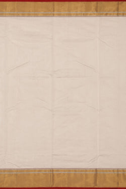 Image of Chanderi Ivory Off-White Saree