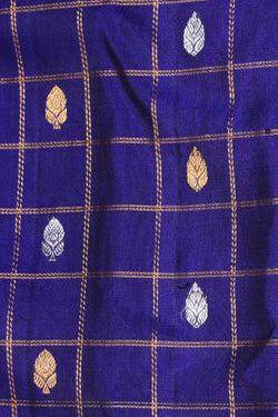 Image of Gadwal Silk Purple Saree