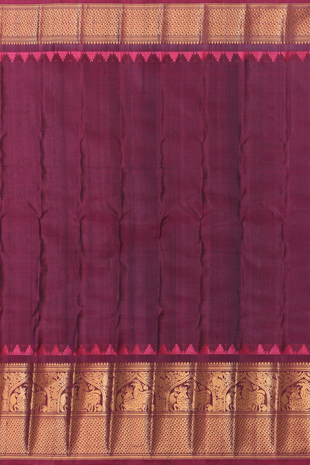 Gadwal Silk Purple Saree