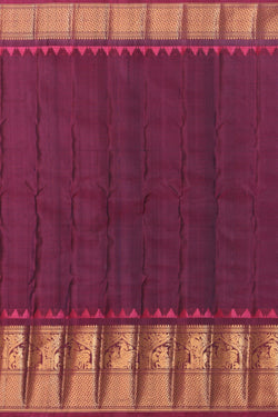 Image of Gadwal Silk Purple Saree