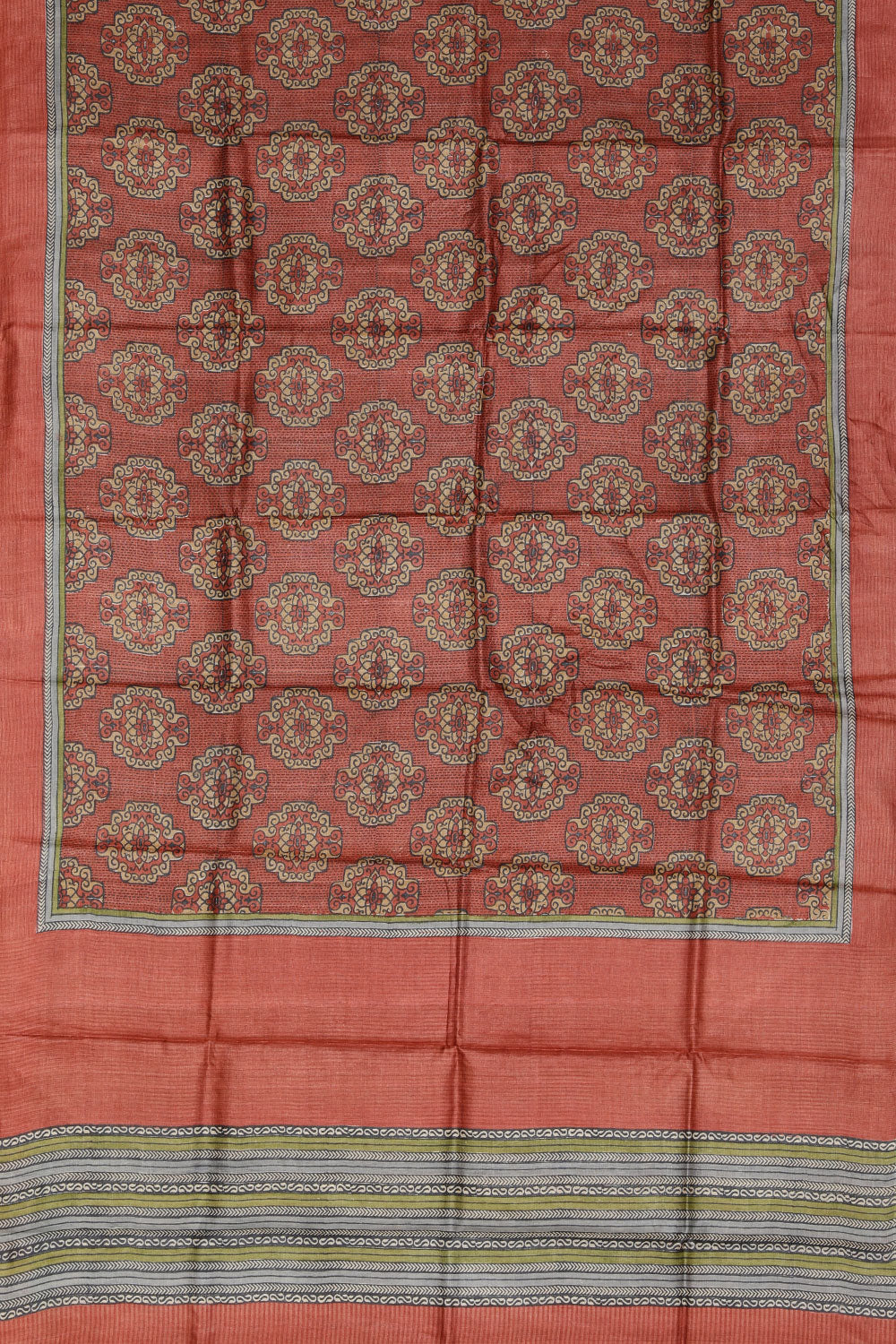 Image of Very Pretty Rust Orange Saree