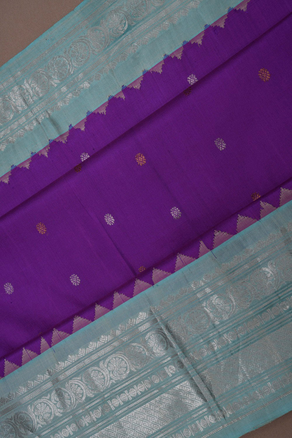 Gadwal Silk Purple Saree