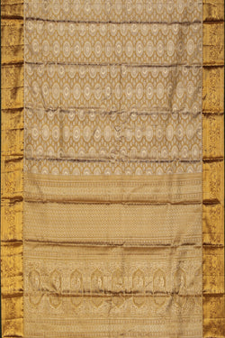 Image of Kanchipattu Tissue Brocade Gold/Brown Saree