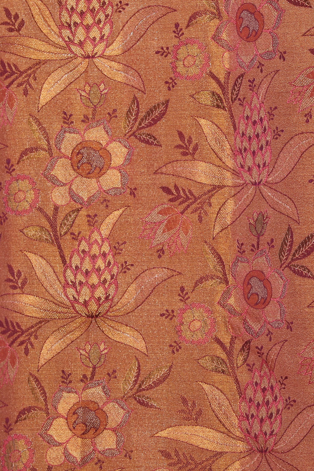 Image of Kanchipattu Tissue Brocade Lotus Pink Saree