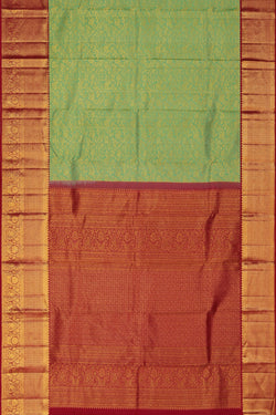 Image of Kanchipattu Brocade Sea Green Saree