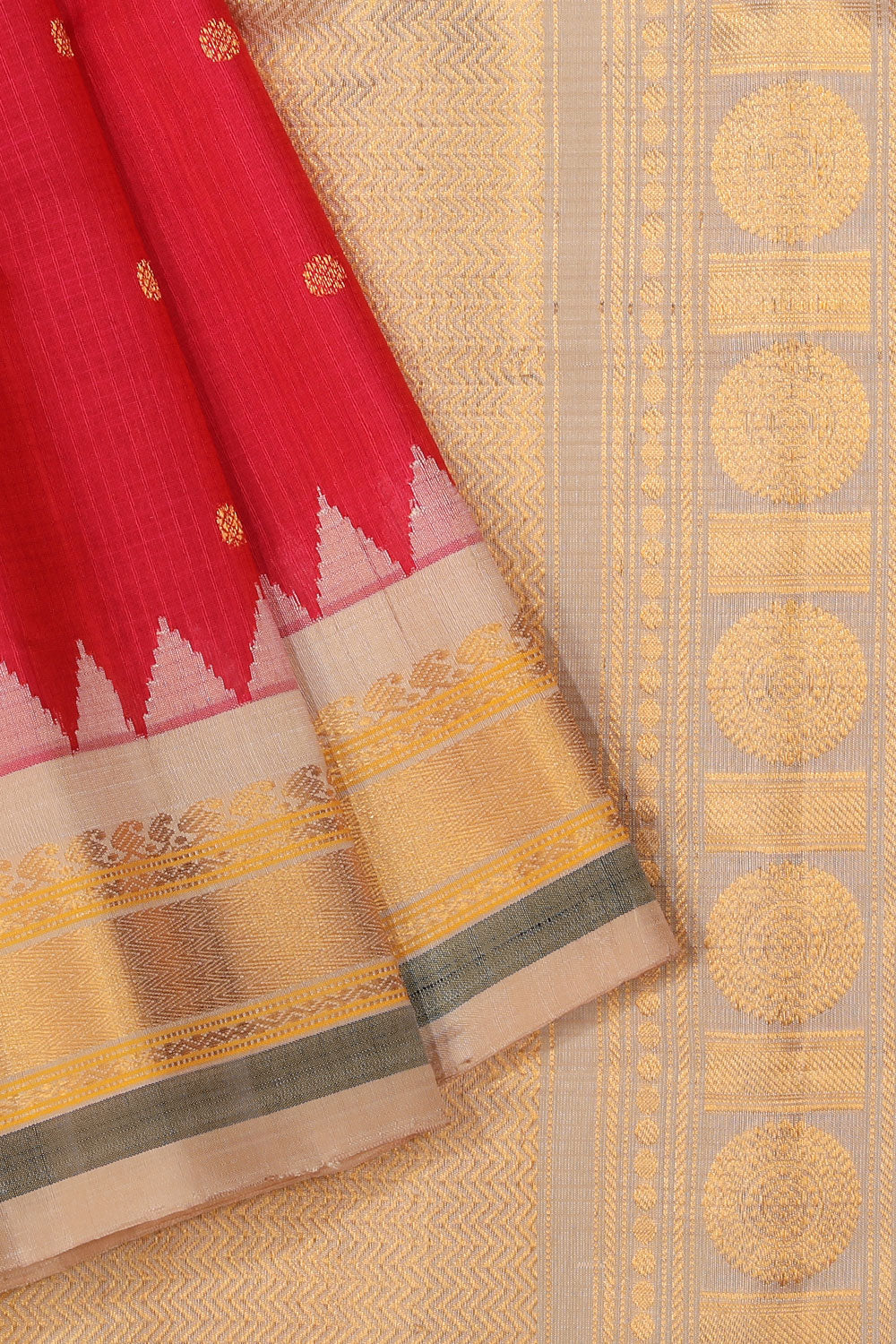 Gadwal Pink Saree