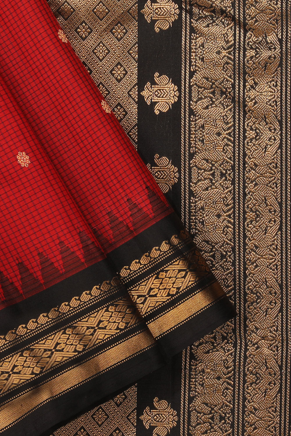 Gadwal Red Saree