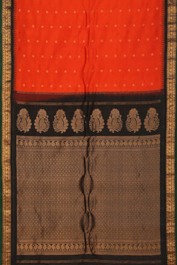 Image of Gadwal Orange Saree