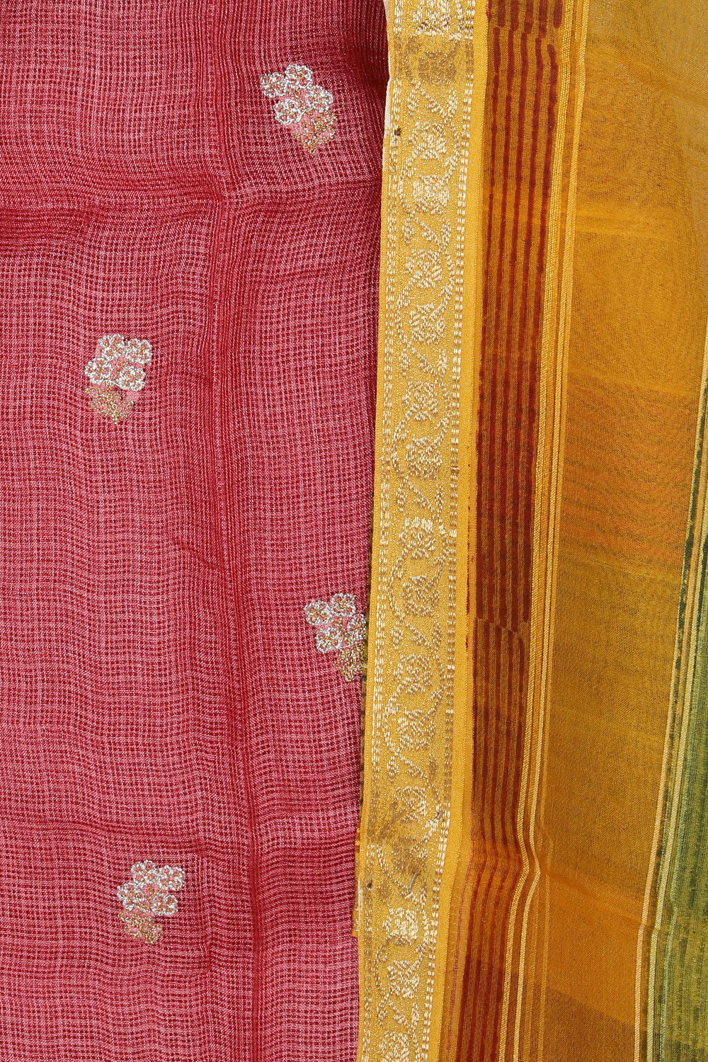 Image of Gorgeous Kota Unstitched Suit With Dupatta (3 Pcs Set)