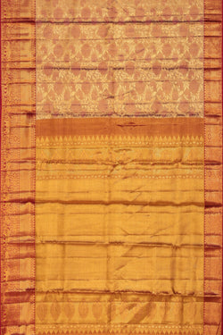 Collection of Kanchipattu Tissue Brocade Pink Saree in a gallery layout