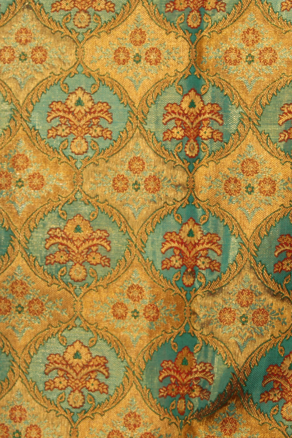 Image of Kanchipattu Tissue Brocade Sea Green Saree