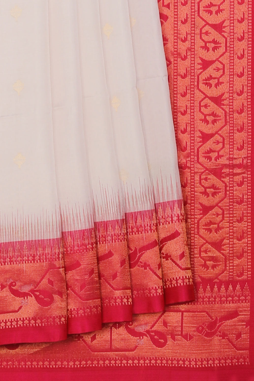 Collection of Simple Yet Elegant White Saree in a gallery layout