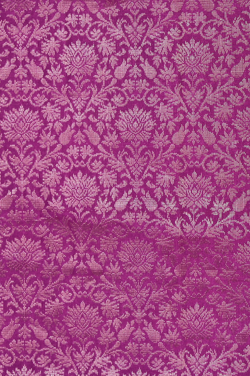 Image of South Silk Magenta-Pink Saree