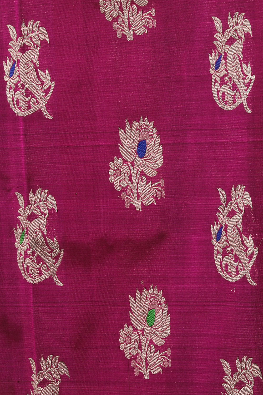 Collection of Venkatagiri Silk Violet Saree in a gallery layout