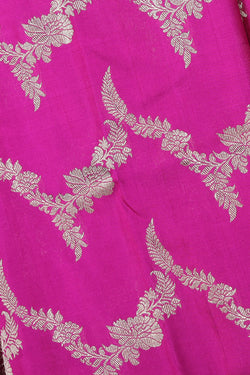 Collection of Venkatagiri Silk Magenta Pink Saree in a gallery layout