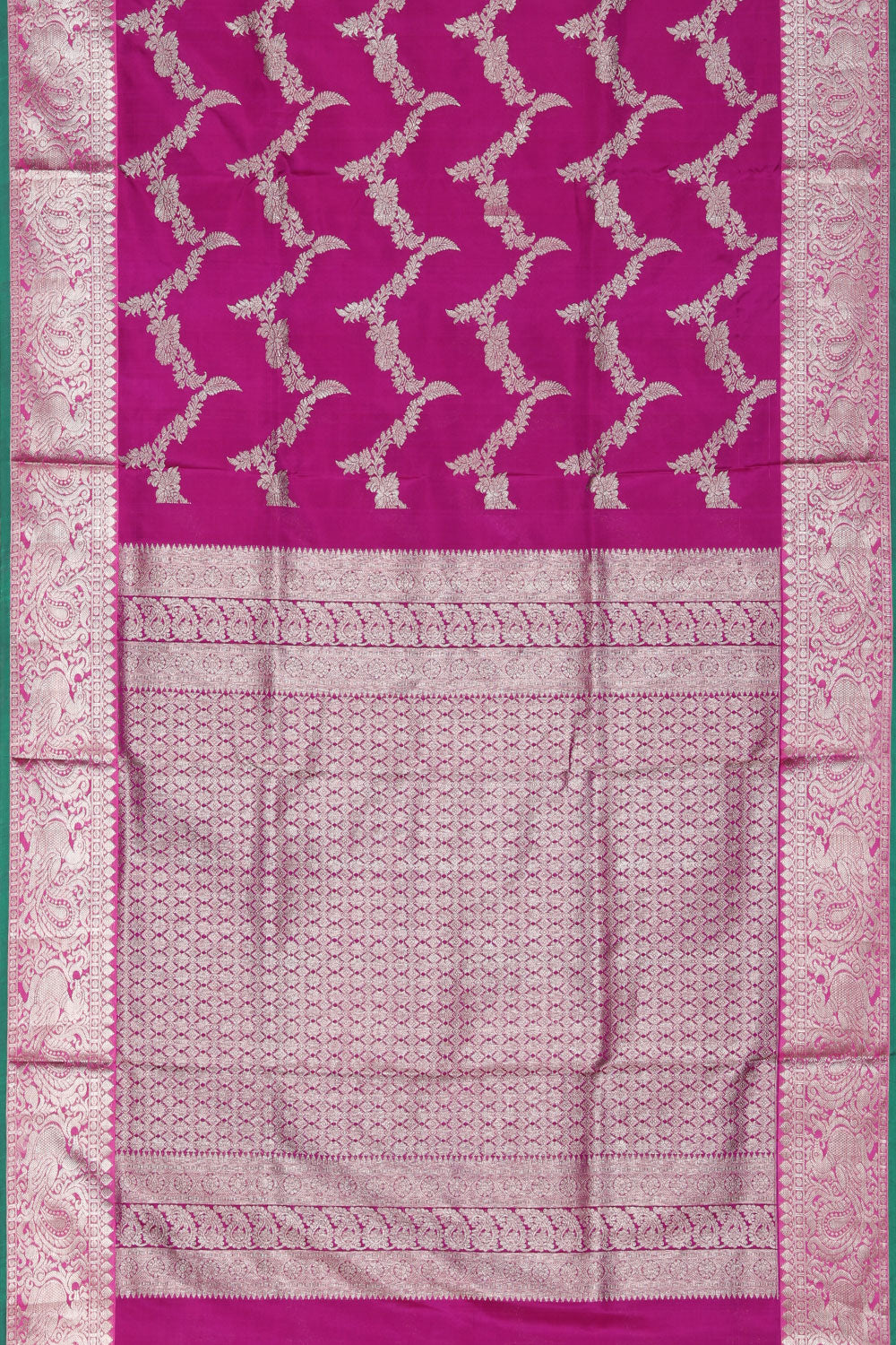 Collection of Venkatagiri Silk Magenta Pink Saree in a gallery layout