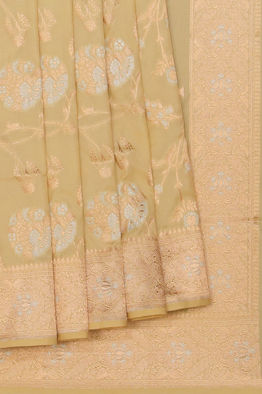 Collection of Banarasi Silk Pista Green Saree in a gallery layout