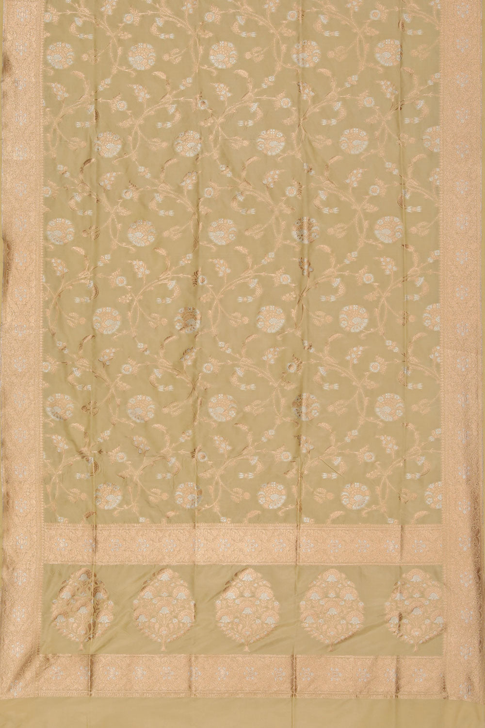 Collection of Banarasi Silk Pista Green Saree in a gallery layout