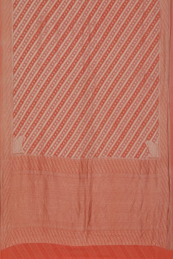 Collection of Banarasi Georgette Coral Peach Saree in a gallery layout